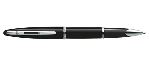 Waterman Carene Black Lacquer with Silver Trim Rollerball Pen