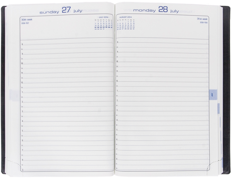 EXACOMPTA DAILY DESK DIARY JOURNAL #21 2024***CLUB GRAINED LEATHERETTE***