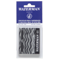 Waterman  Fountain Pen Ink Cartridges  8 Cartridges each. 2 Pack Minimum